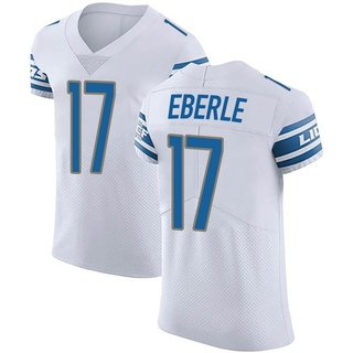 Elite Dominik Eberle Men's Detroit Lions Vapor Untouchable Jersey - White