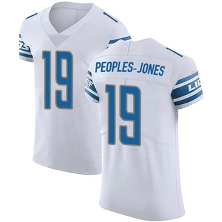 Elite Donovan Peoples-Jones Men's Detroit Lions Vapor Untouchable Jersey - White