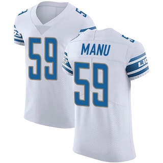 Elite Giovanni Manu Men's Detroit Lions Vapor Untouchable Jersey - White