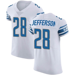 Elite Jermar Jefferson Men's Detroit Lions Vapor Untouchable Jersey - White