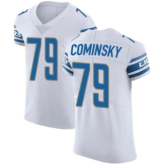 Elite John Cominsky Men's Detroit Lions Vapor Untouchable Jersey - White