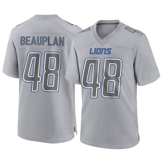 Game Abraham Beauplan Men's Detroit Lions Atmosphere Fashion Jersey - Gray