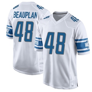 Game Abraham Beauplan Men's Detroit Lions Jersey - White