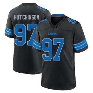 Game Aidan Hutchinson Men's Detroit Lions Alternate 2nd Jersey - Black