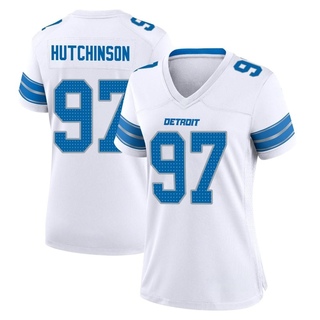 Game Aidan Hutchinson Women's Detroit Lions 2nd Jersey - White