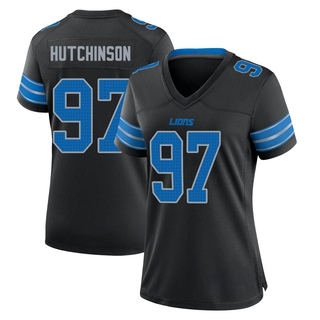 Game Aidan Hutchinson Women's Detroit Lions Alternate 2nd Jersey - Black