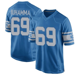 Game Al-Quadin Muhammad Men's Detroit Lions Throwback Vapor Untouchable Jersey - Blue