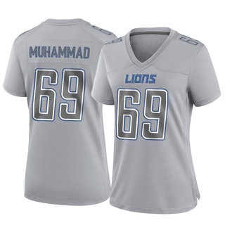 Game Al-Quadin Muhammad Women's Detroit Lions Atmosphere Fashion Jersey - Gray