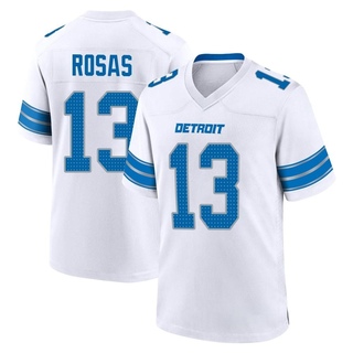 Game Aldrick Rosas Men's Detroit Lions 2nd Jersey - White