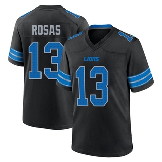 Game Aldrick Rosas Men's Detroit Lions Alternate 2nd Jersey - Black