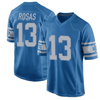 Game Aldrick Rosas Youth Detroit Lions Throwback Vapor Untouchable Jersey - Blue