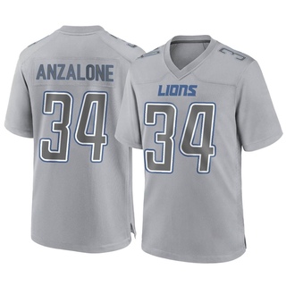 Game Alex Anzalone Men's Detroit Lions Atmosphere Fashion Jersey - Gray