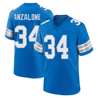 Game Alex Anzalone Youth Detroit Lions 2nd Jersey - Blue