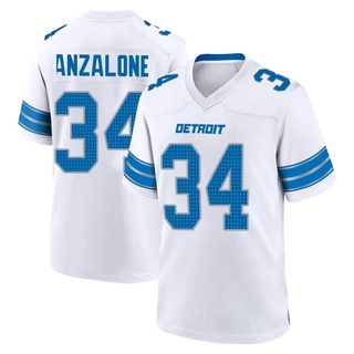 Game Alex Anzalone Youth Detroit Lions 2nd Jersey - White