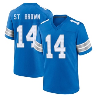 Game Amon-Ra St. Brown Men's Detroit Lions 2nd Jersey - Blue