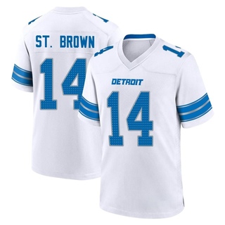 Game Amon-Ra St. Brown Men's Detroit Lions 2nd Jersey - White