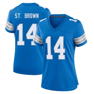 Game Amon-Ra St. Brown Women's Detroit Lions 2nd Jersey - Blue