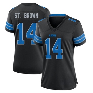 Game Amon-Ra St. Brown Women's Detroit Lions Alternate 2nd Jersey - Black