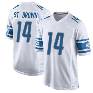 Game Amon-Ra St. Brown Youth Detroit Lions Jersey - White