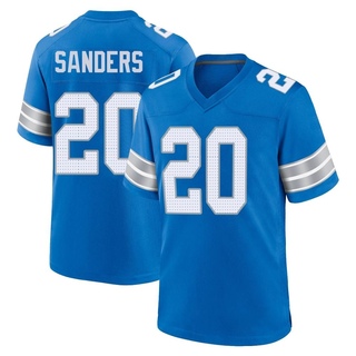 Game Barry Sanders Men's Detroit Lions 2nd Jersey - Blue