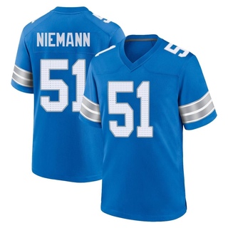 Game Ben Niemann Men's Detroit Lions 2nd Jersey - Blue