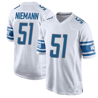 Game Ben Niemann Men's Detroit Lions Jersey - White