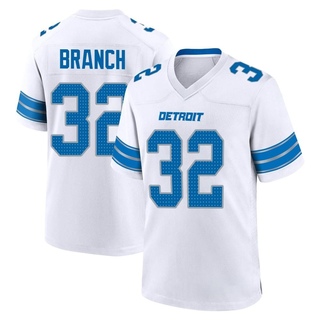 Game Brian Branch Men's Detroit Lions 2nd Jersey - White