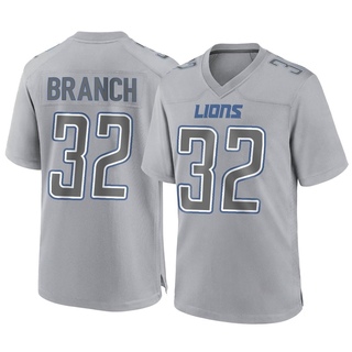 Game Brian Branch Men's Detroit Lions Atmosphere Fashion Jersey - Gray