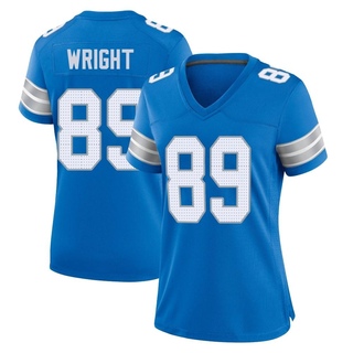 Game Brock Wright Women's Detroit Lions 2nd Jersey - Blue