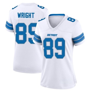 Game Brock Wright Women's Detroit Lions 2nd Jersey - White