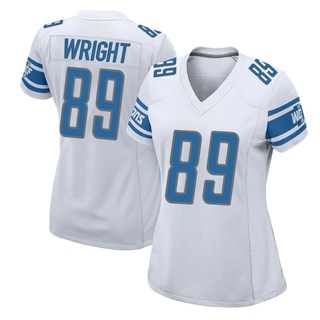 Game Brock Wright Women's Detroit Lions Jersey - White