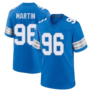 Game Brodric Martin Men's Detroit Lions 2nd Jersey - Blue