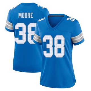 Game C.J. Moore Women's Detroit Lions 2nd Jersey - Blue