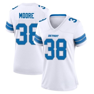 Game C.J. Moore Women's Detroit Lions 2nd Jersey - White