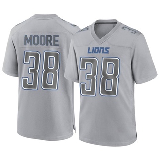 Game C.J. Moore Youth Detroit Lions Atmosphere Fashion Jersey - Gray