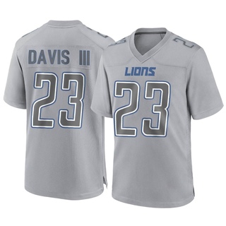 Game Carlton Davis III Men's Detroit Lions Atmosphere Fashion Jersey - Gray