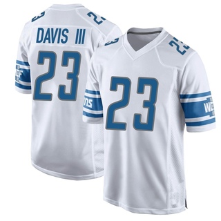 Game Carlton Davis III Men's Detroit Lions Jersey - White