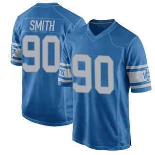 Game Chris Smith Men's Detroit Lions Throwback Vapor Untouchable Jersey - Blue