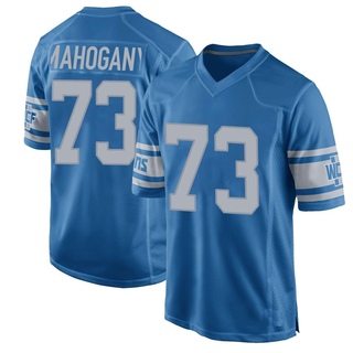 Game Christian Mahogany Men's Detroit Lions Throwback Vapor Untouchable Jersey - Blue