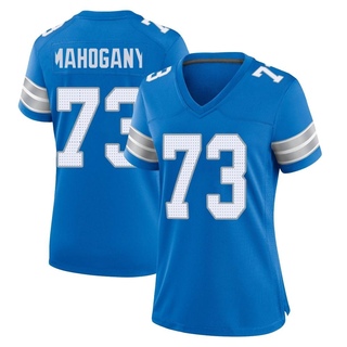 Game Christian Mahogany Women's Detroit Lions 2nd Jersey - Blue