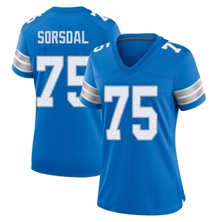 Game Colby Sorsdal Women's Detroit Lions 2nd Jersey - Blue