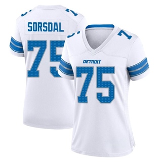 Game Colby Sorsdal Women's Detroit Lions 2nd Jersey - White