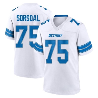 Game Colby Sorsdal Youth Detroit Lions 2nd Jersey - White