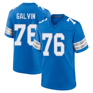 Game Connor Galvin Men's Detroit Lions 2nd Jersey - Blue