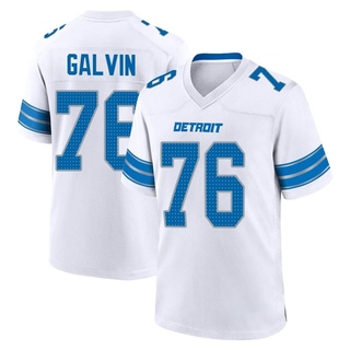 Game Connor Galvin Men's Detroit Lions 2nd Jersey - White