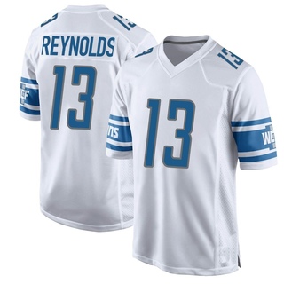 Game Craig Reynolds Men's Detroit Lions Jersey - White