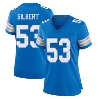 Game DaRon Gilbert Women's Detroit Lions 2nd Jersey - Blue