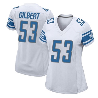 Game DaRon Gilbert Women's Detroit Lions Jersey - White