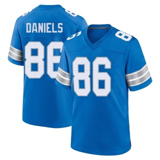 Game Darrell Daniels Men's Detroit Lions 2nd Jersey - Blue