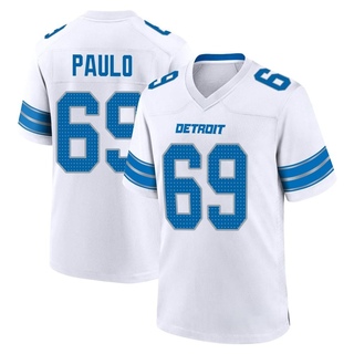 Game Darrin Paulo Men's Detroit Lions 2nd Jersey - White